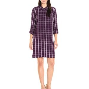 G.H. Bass & Co. Women's Lt. Wt. Textured Plaid Dre